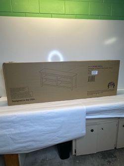 Walker Edison 58" TV Stand Console — Charcoal | Brand New in Box