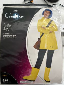 Spirit Halloween Coraline Costume for kid small 4-6 years old