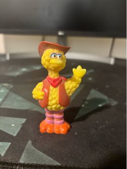 Sesame Street Cowboy Big Bird PVC figurine 1990