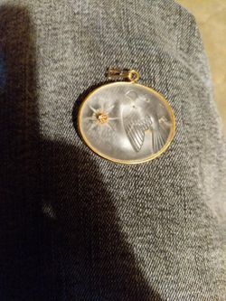 Vintage Nina Ricci Lalique Pendant 