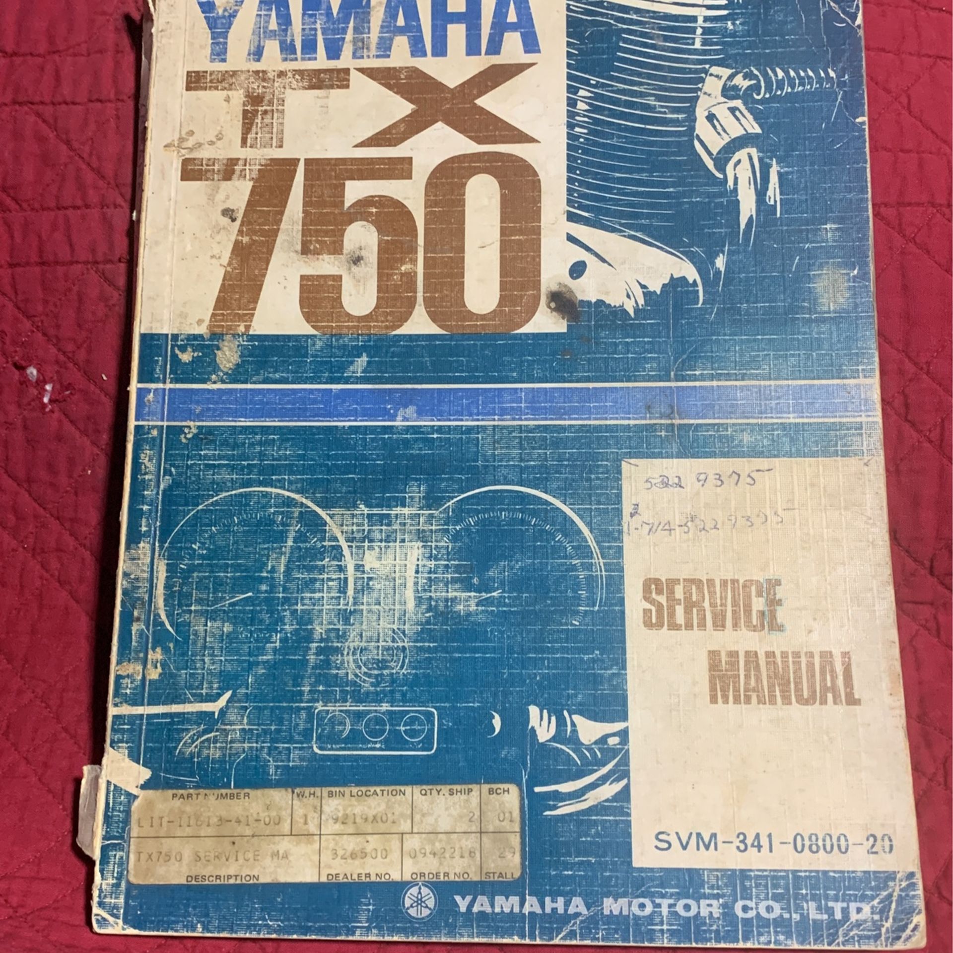Yamaha TX 750 Service Manual