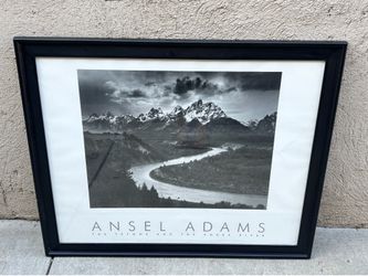 Large Framed Ansel Adams The Tetons & The Snake River Photo Print