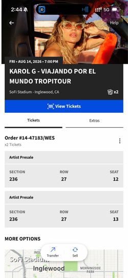 Karol G Tickets