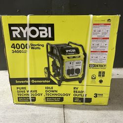 RYOBI 4000-Watt Gasoline Powered Digital Inverter Generator with CO Shutdown