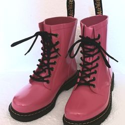 WOMENS NEW SIZE 8 DR. MARTENS AIR WAIR WELLINGTON VULCANIZED RUBBER RAIN BOOTS