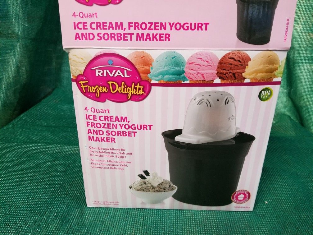 Rival ice cream, frozen yogurt maker