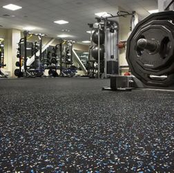 RUBBER FLOORING GYM FLOOR - COMMERCIAL GRADE! Heavy Duty Indestructible, Better Than Horse Stall Mats