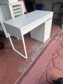 IKEA MICKE White Desk with Drawer & Storage