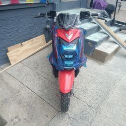 Electric Moped Color Red