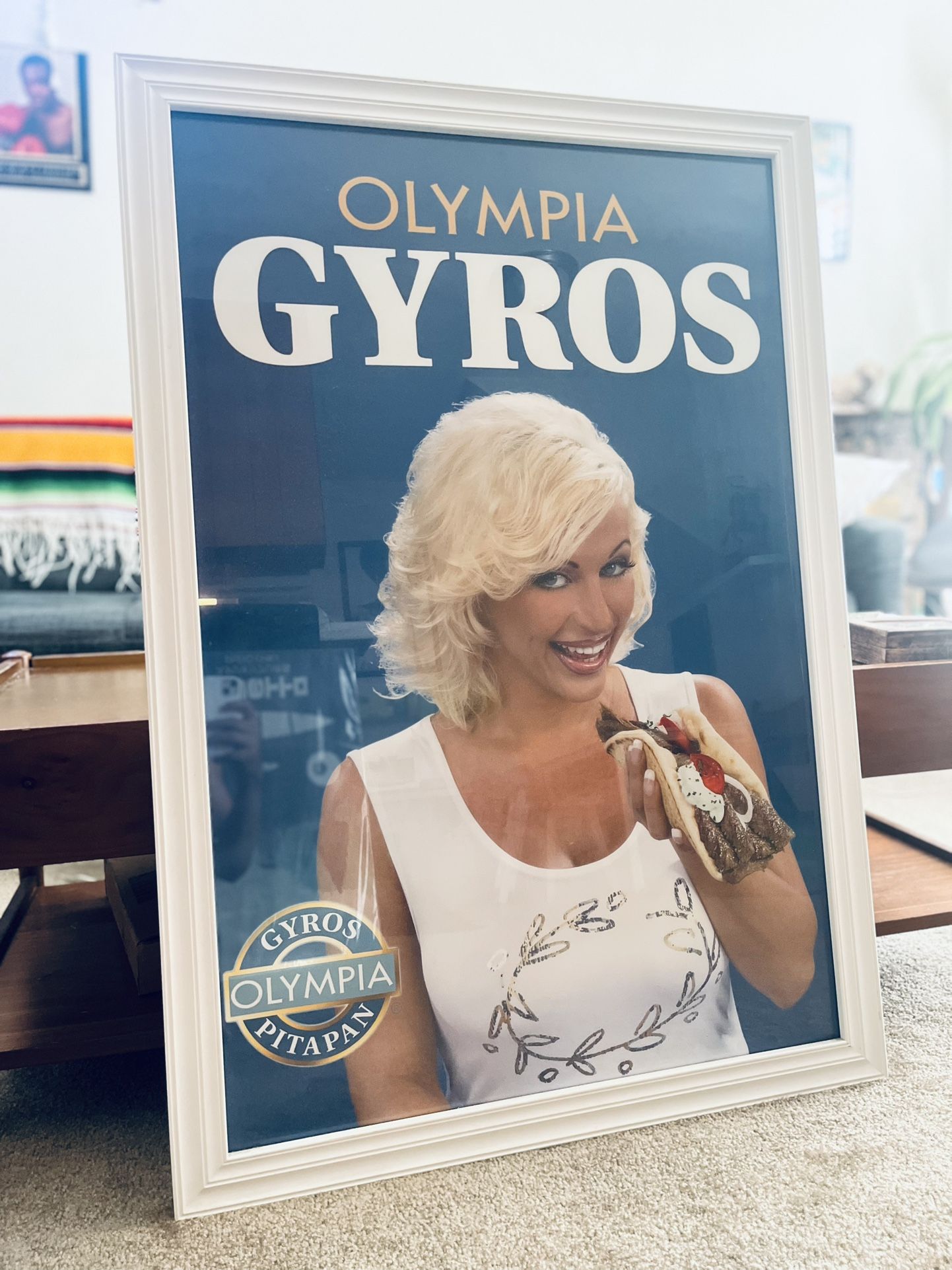 Vintage Olympia Gyros Poster