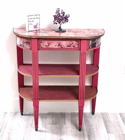 Boho Half Moon Table Console💕Decors Not Included 💕Please Read Description