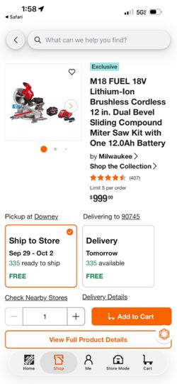 Milwaukee M18 Fuel 12" Sliding Compound Miter Saw Kit