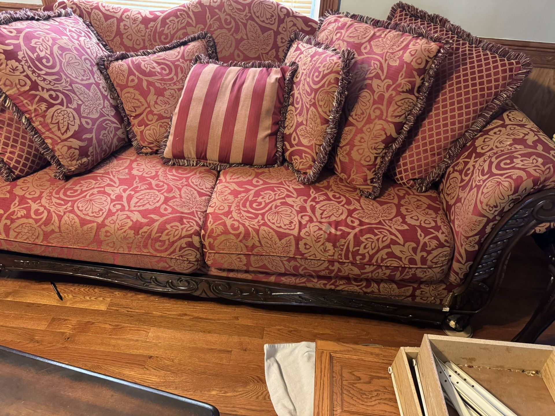 Couch And Chase Cherry Wood Coffee Table And 2 End Tables