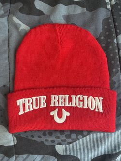True Religion Red Beanie