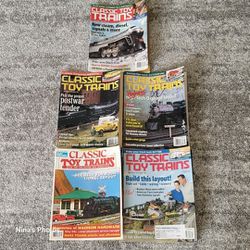 5 Vintage Classic Toy Trains Back Issues Magazine 1991, 2003 2004 Lot 