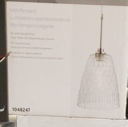 Clear Glass Pendant Light 