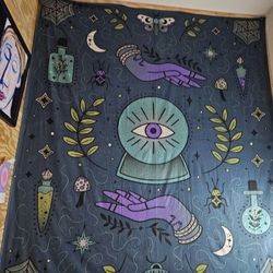 7x8 All Seeing Eye Tapestry 
