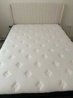 Bed with mattress for sale! Still new.