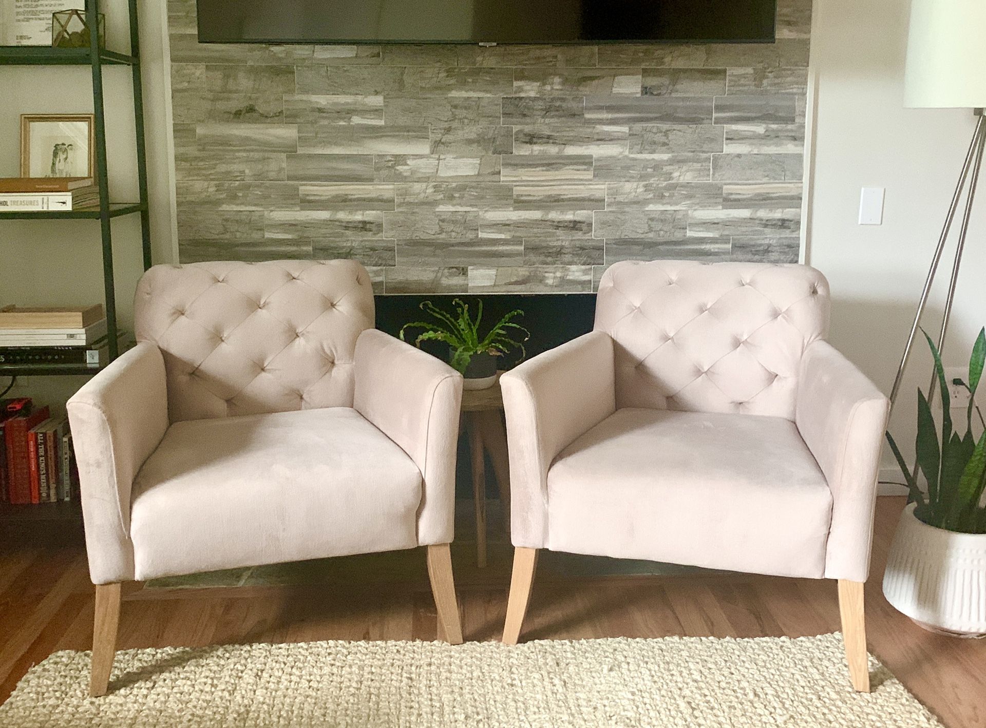 Two West Elm Arm Chairs — Like New