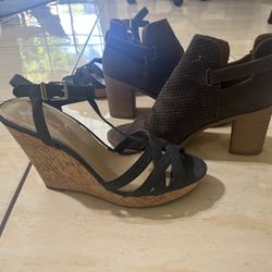 Size 8 Women’s Boots And Wedges Lot Jessica Simpson & Universal Thread