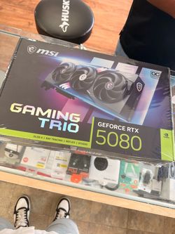 Brand new! MSI NVIDIA GeForce RTX 5080 GAMING TRIO Overclocked Triple Fan 16GB GDDR7 PCIe 5.0 Graphics Card