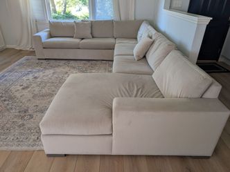 Ethan Allen Sectional Sofa with Chaise