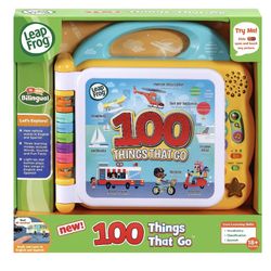 LeapFrog® 100 Things That Go™ Bilingual Take-Along Book for Kids, Teaches Words, Spanish