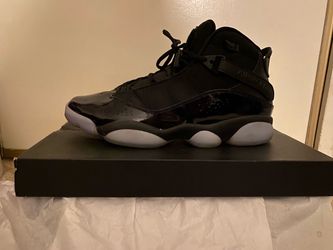 Air Jordan 6 Rings Black White Sneakers