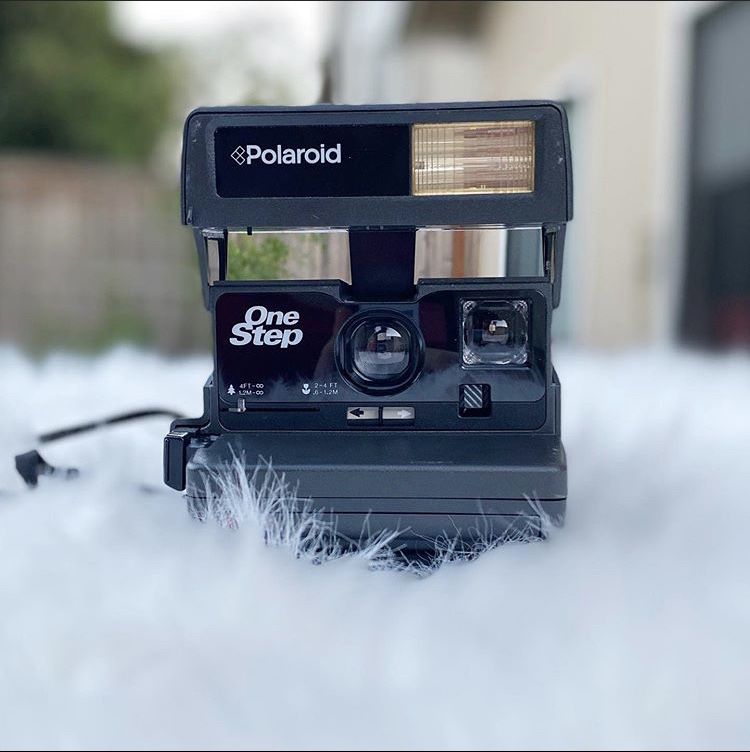 Vintage polaroid one step camera