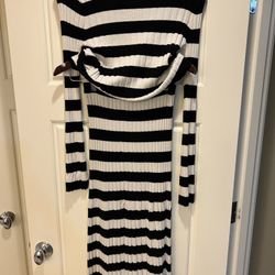 Women 2 Pice Long Sleeve And Skirt 