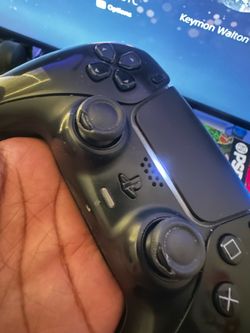 PS5 with Black controller