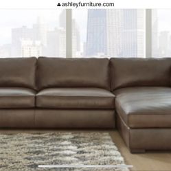 Leather Sectional 