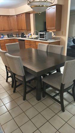 Dining room table and chairs
