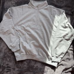 Heather Grey Alo Yoga Men’s Medium Quarterzip