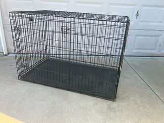 Extra large dog crate kennel cage for pet with door and cover