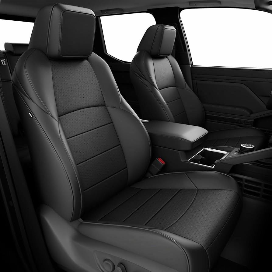 4Runner Seat Covers 5 Seats 2025 2026, Custom Fit for Toyota 4Runner Leather Car Seat Covers Full Set, Airbag Compatibility, Waterproof Seat Protector