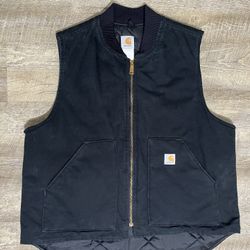 VTG Carhartt V01 BLK XL Vest ~USA XL jacket or coat black