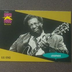 1991 Pro Set B.B. King #14 King Of The Blues Music Legends Card Musicards Superstars Vintage Collectible ProSet