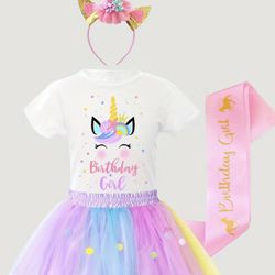 Unicorn Birthday Girl Outfit 