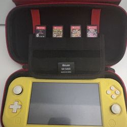 💛 Nintendo Switch Lite Bundle – Yellow + Case + Minecraft & More! 💛