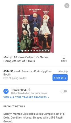 MARILYN MONROE DOLLS FULL SET