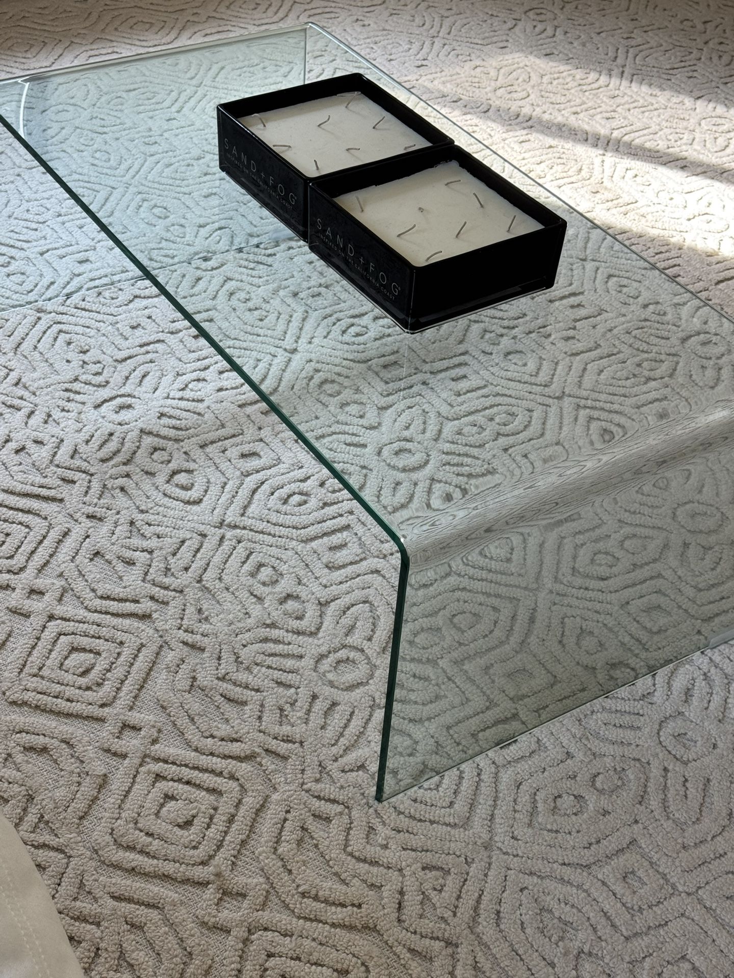 glass coffee table
