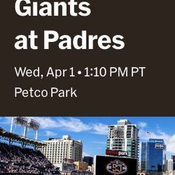 Padre Vs Giants