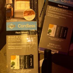 Faux Wood Cordless 2 Inch Blinds New In Box