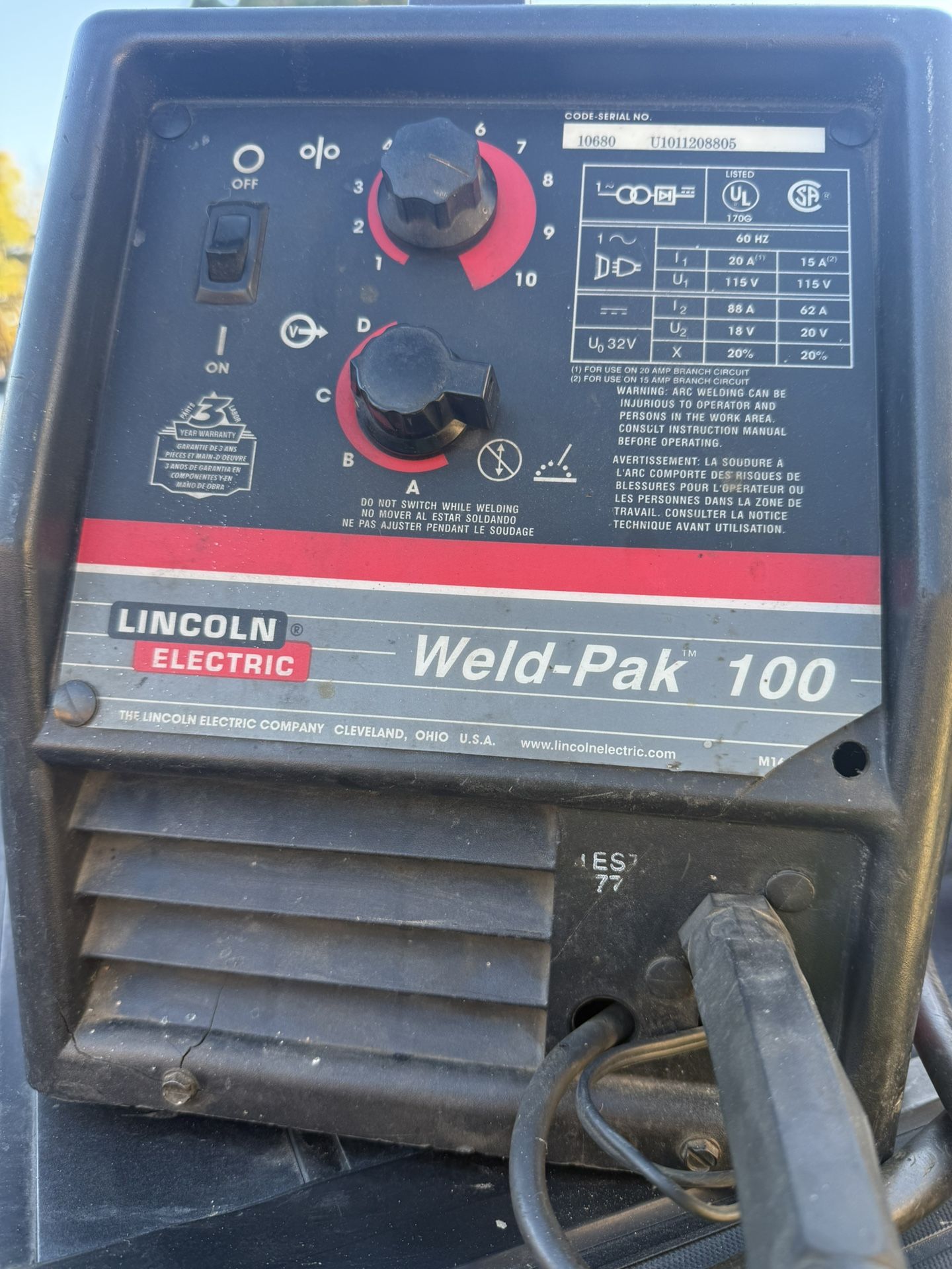 Lincoln Electric Weld-Pak 100