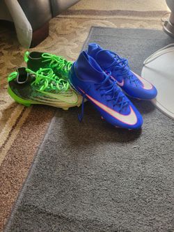 Two pairs of air zoom cleats