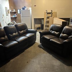 Leather Couch Set