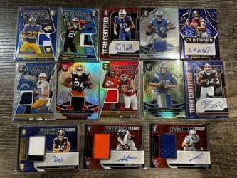 ALL NUMBERED FOOTBALL CARDS AUTO & PATCHES