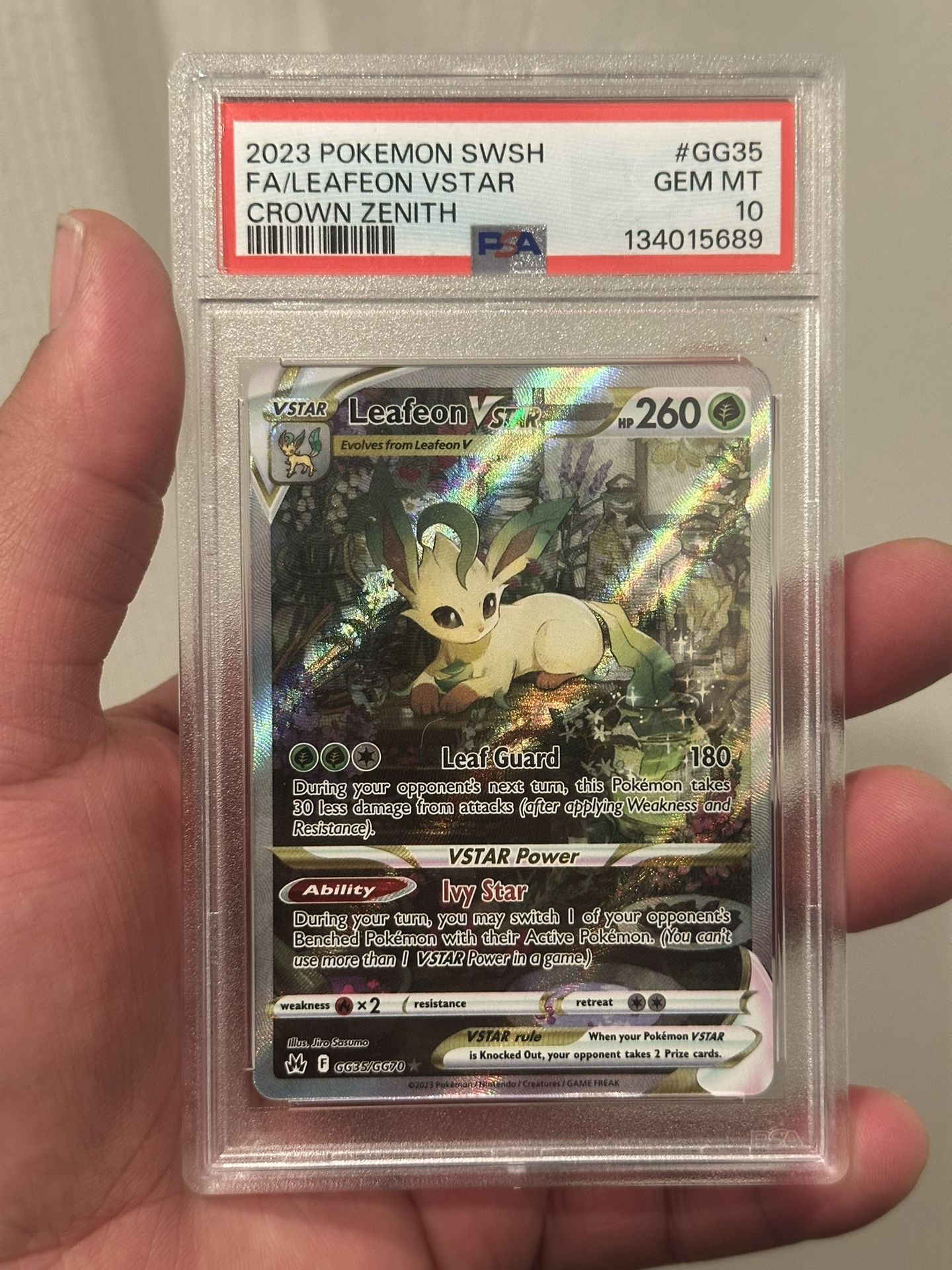 Leafeon VStar PSA 10 Pokemon
