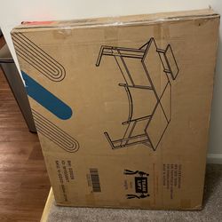 Brand New L-Shaped Pink Office Desk Still In Box!